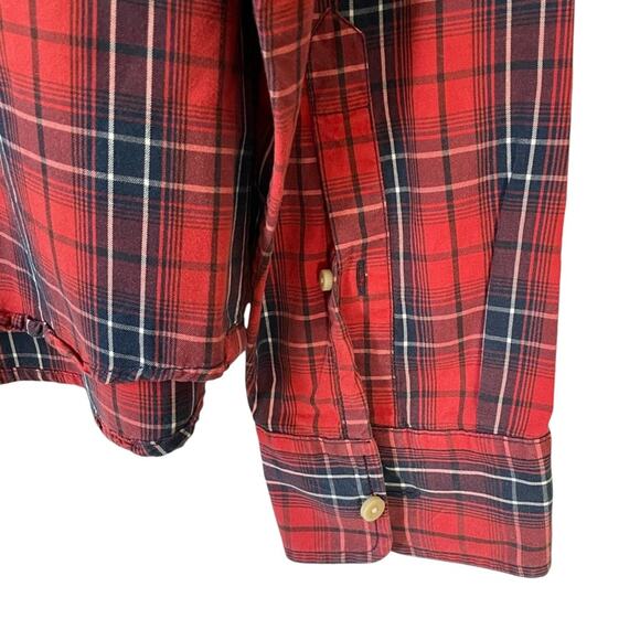 Abercrombie & Fitch Mens Plaid Shirt Muscle Cabincore Gorpcore Button Up 2XL - Picture 4 of 7